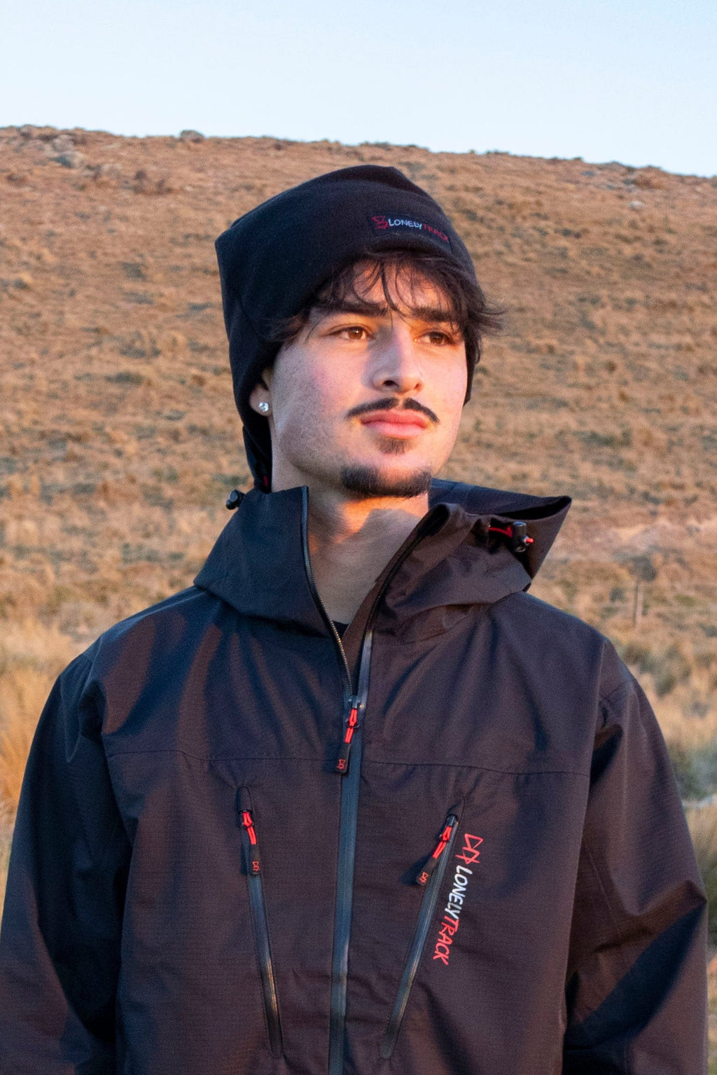 Lonely Track Fleece Beanie in black - warm fleece beanie for NZ outdoor life