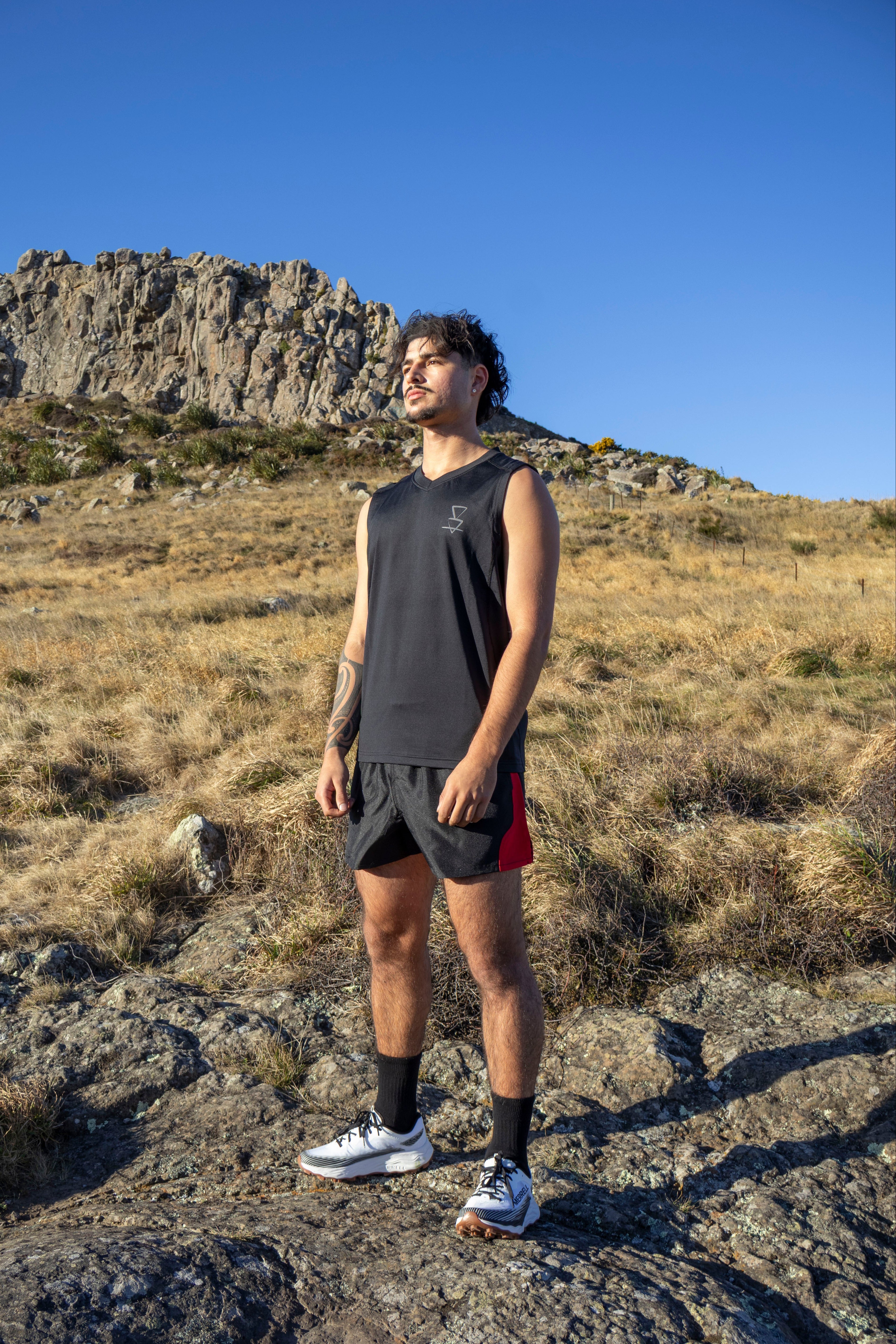 Lonely Track Primal Shorts - men's classic Kiwi stubby style shorts