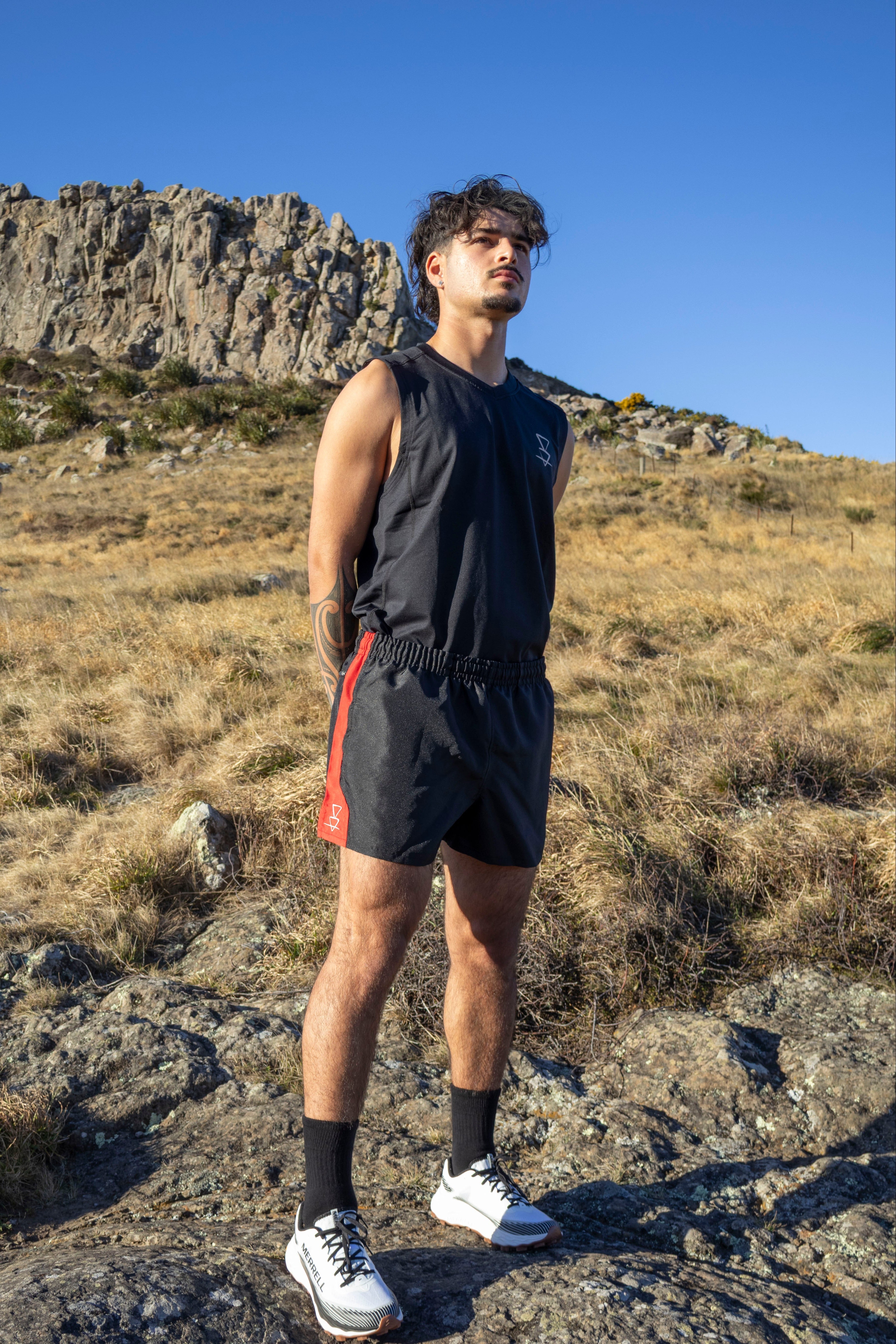 Lonely Track Primal Shorts - men's classic Kiwi stubby style shorts