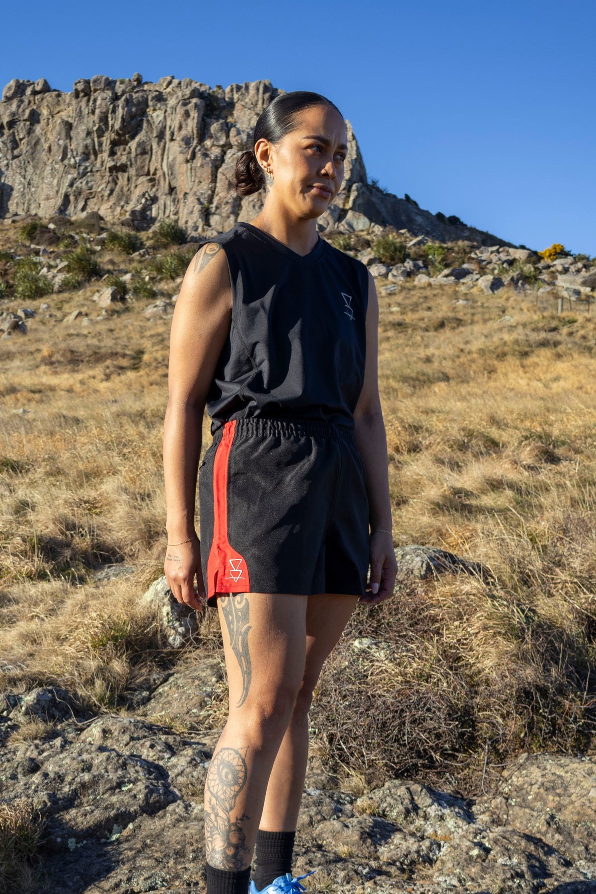 Lonely Track Primal Shorts - women's classic Kiwi stubby style shorts