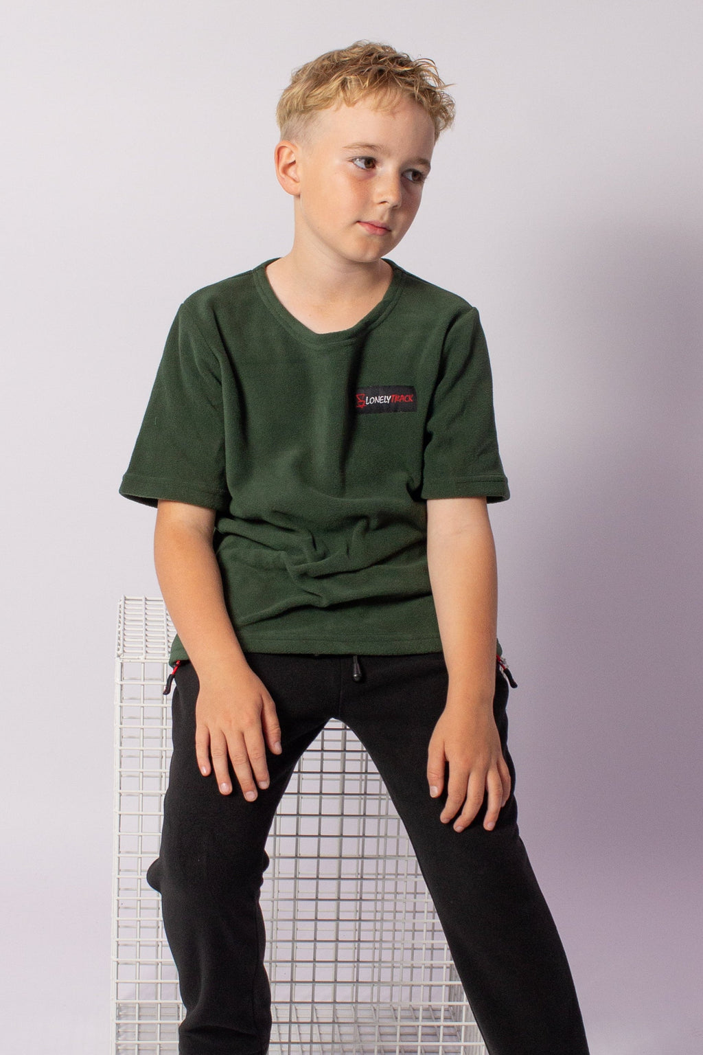 Lonely Track Kids Tyro Tee - soft fleece tee for kids