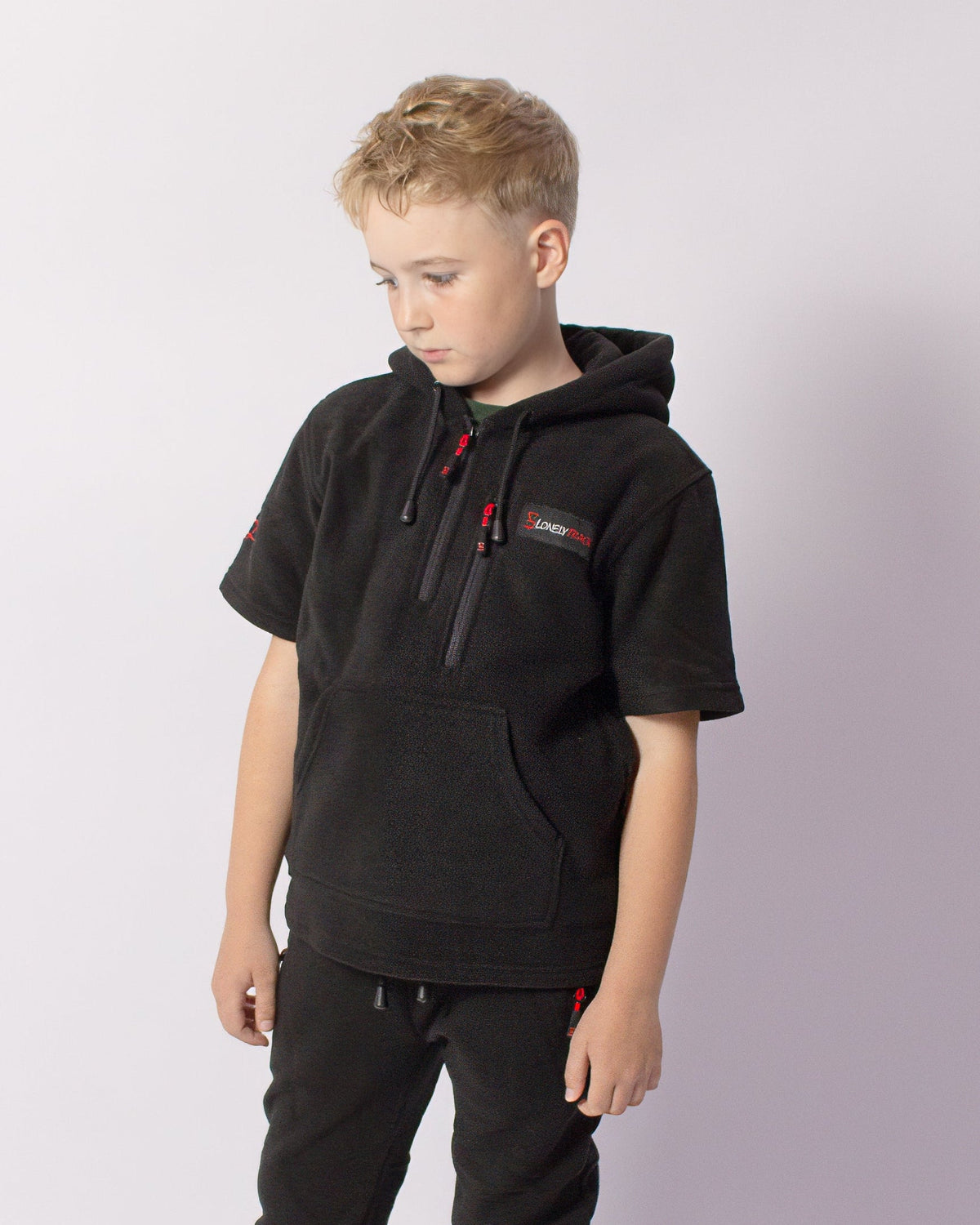 Lonely Track Kids Rogue Tee - soft fleece hooded tee for kids