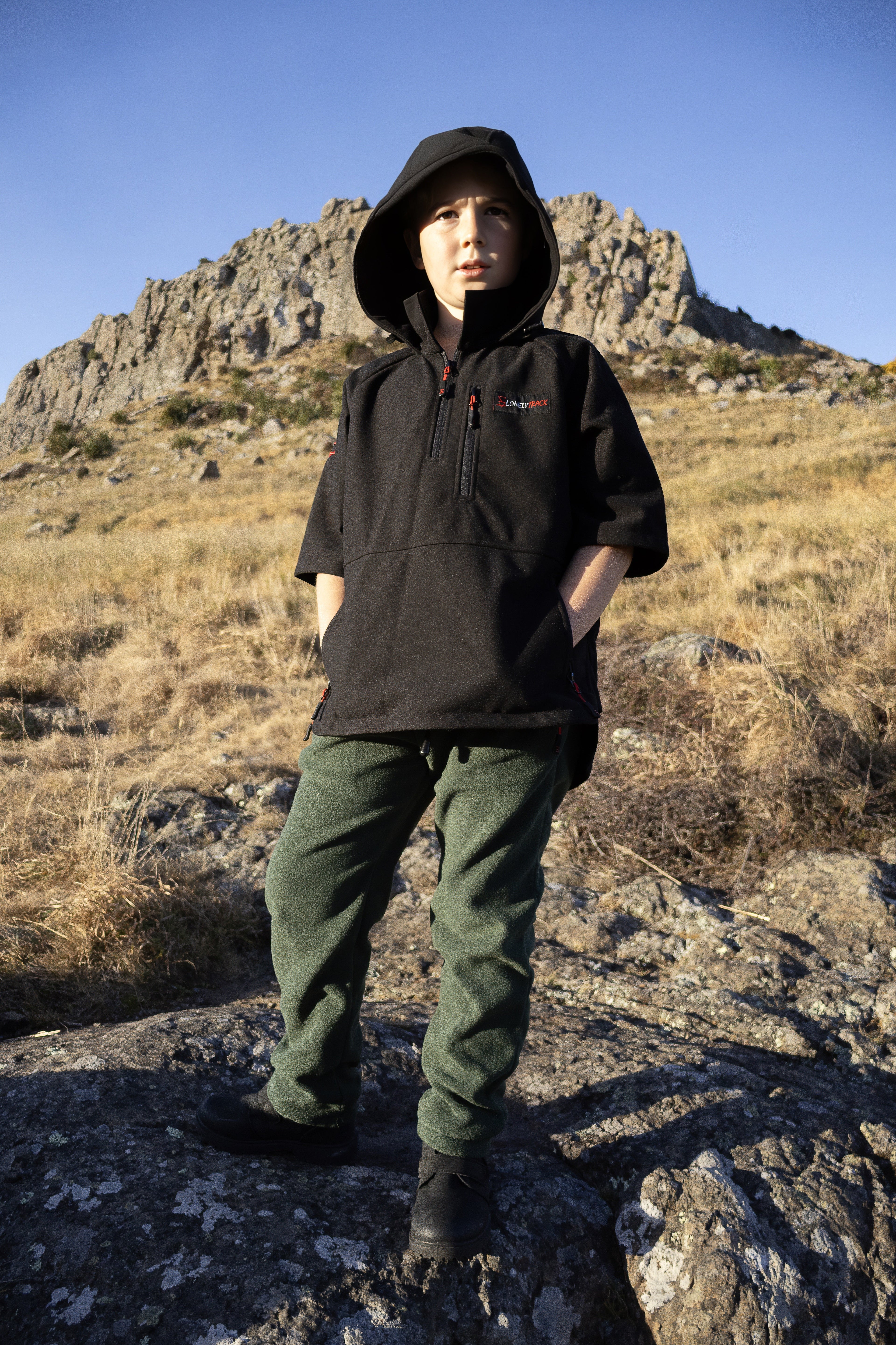 Lonely Track Kids Wilder - water resistant Tricot fleece bush shirt for kids
