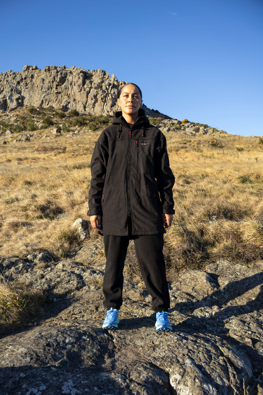 Lonely Track Mokau Fleece Jacket - women's heavyweight DWR fleece with large pockets