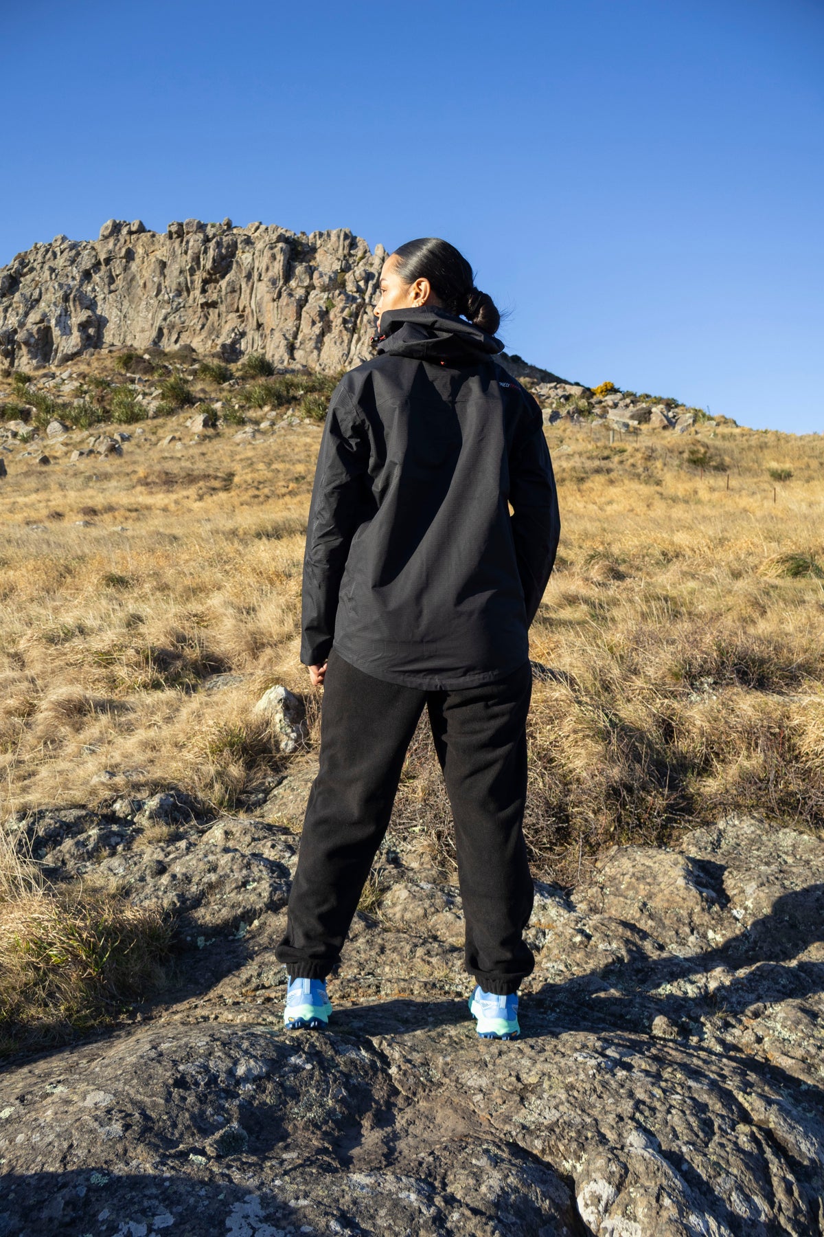 Lonely Track Outlander Waterproof Jacket in black - 10,000mm waterproof, fully taped ripstop outdoor jacket
