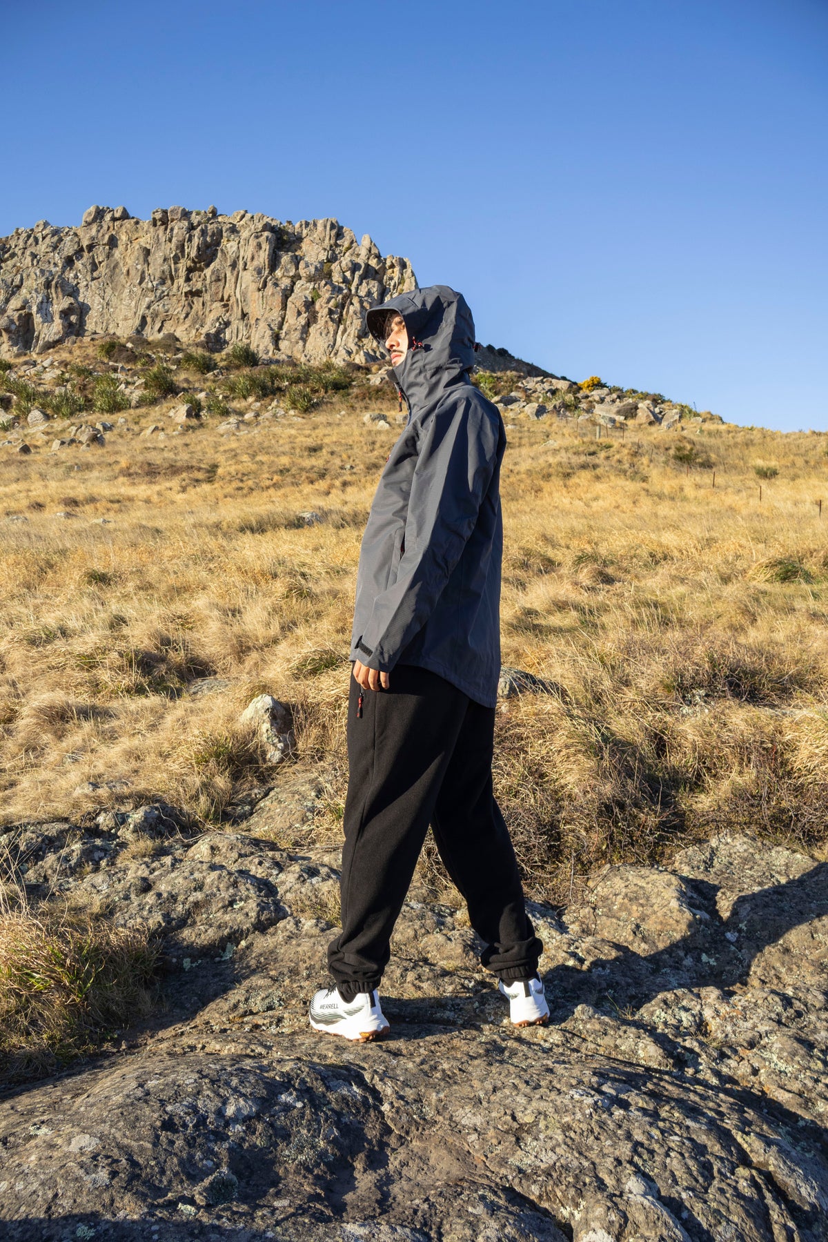 Lonely Track Outlander Waterproof Jacket in grey - 10,000mm waterproof, fully taped ripstop outdoor jacket