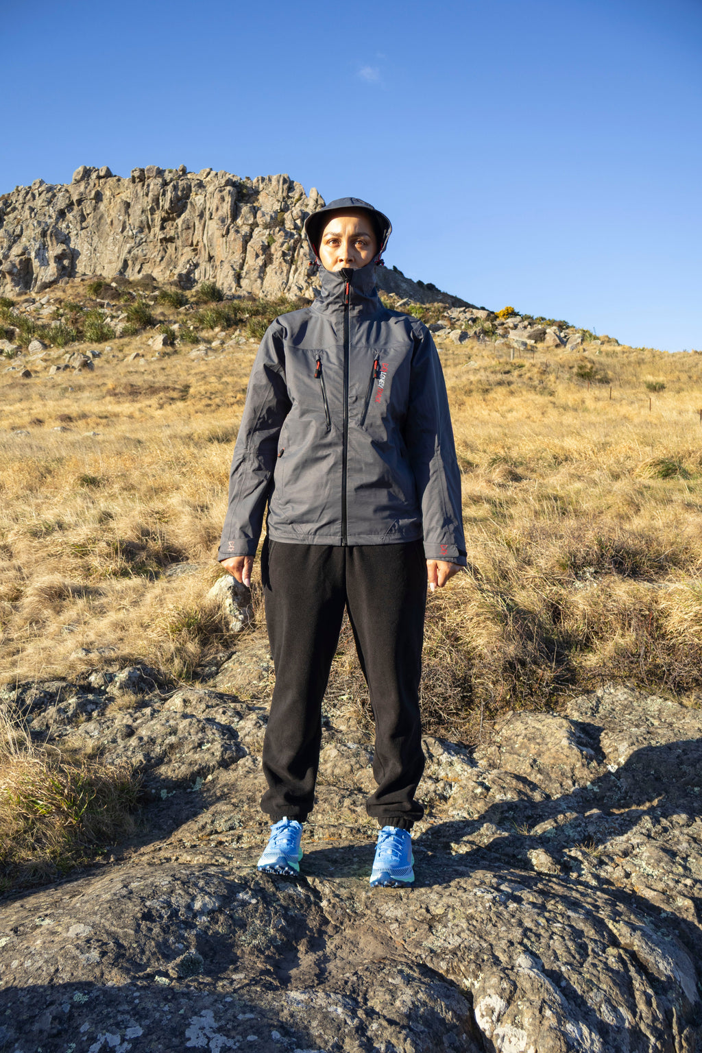 Lonely Track Outlander Waterproof Jacket in grey - 10,000mm waterproof, fully taped ripstop outdoor jacket