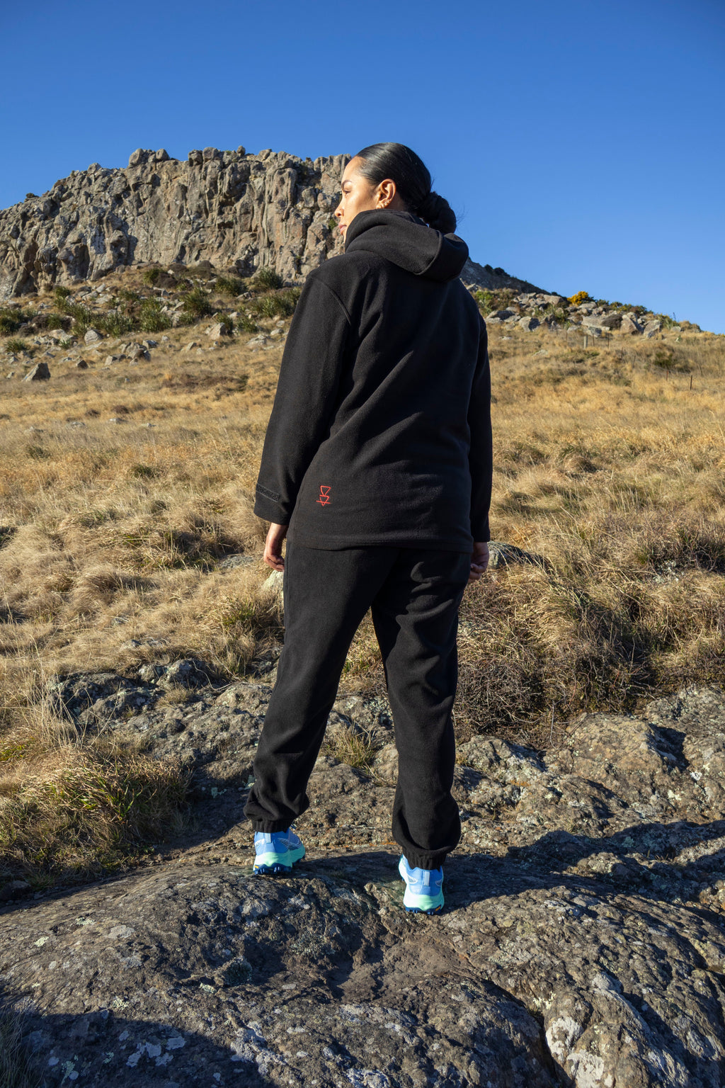 Lonely Track Rogue Fleece Hoodie - women's soft fleece with kangaroo pocket and quarter zip