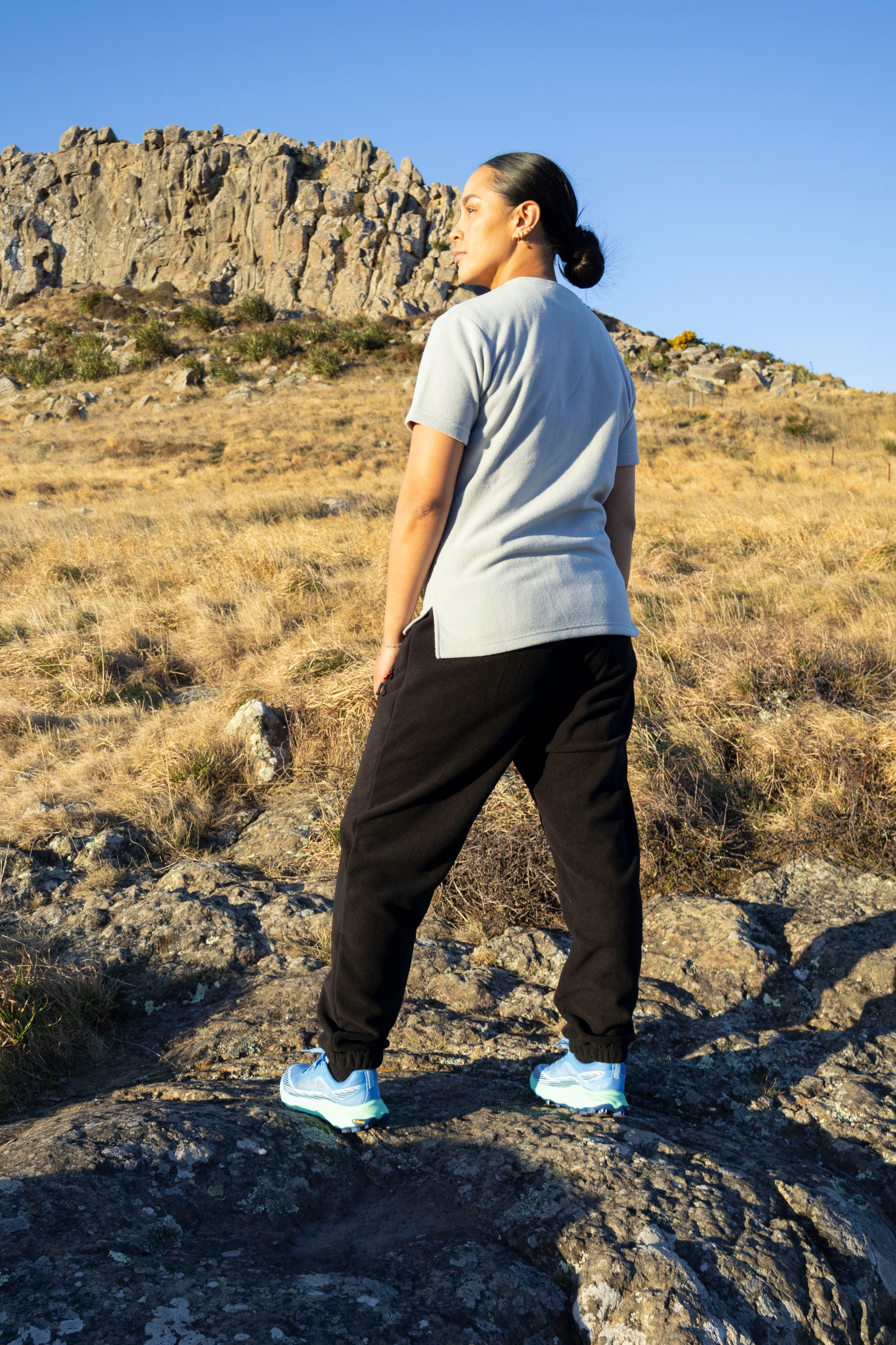 Lonely Track Tawa Fleece Tee - extremely soft fleece tee for NZ outdoor life