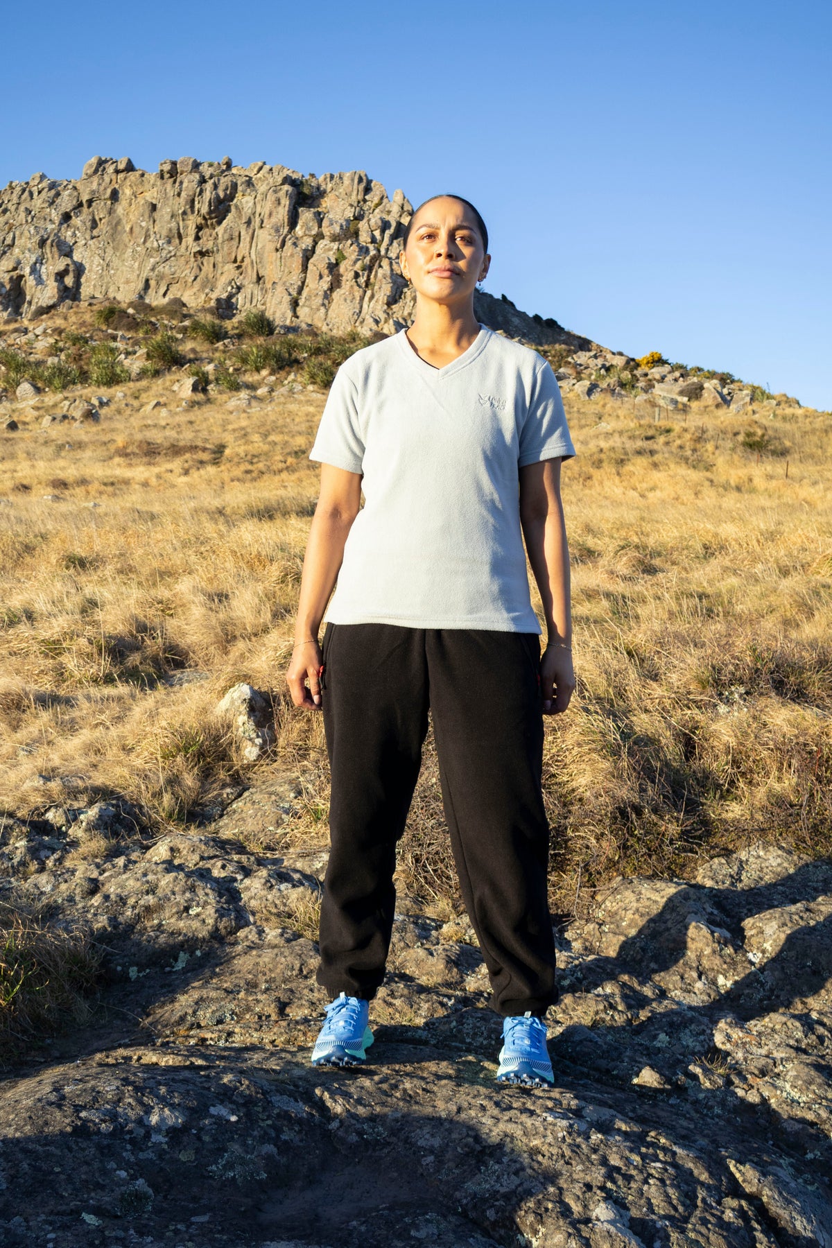 Lonely Track Tawa Fleece Tee - extremely soft fleece tee for NZ outdoor life