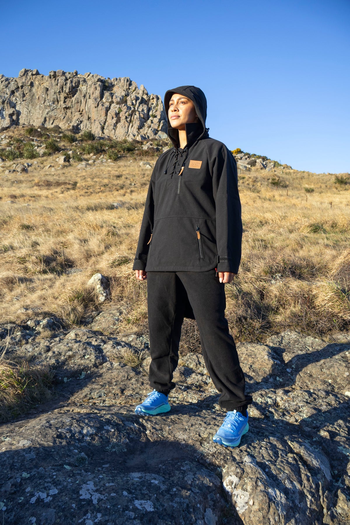 Lonely Track Wilder bush shirt in black - women's original NZ outdoor bush shirt