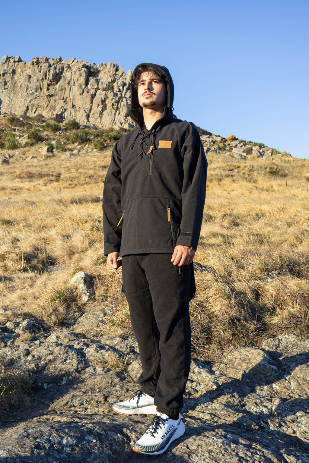 Lonely Track Wilder bush shirt in black - original NZ outdoor bush shirt