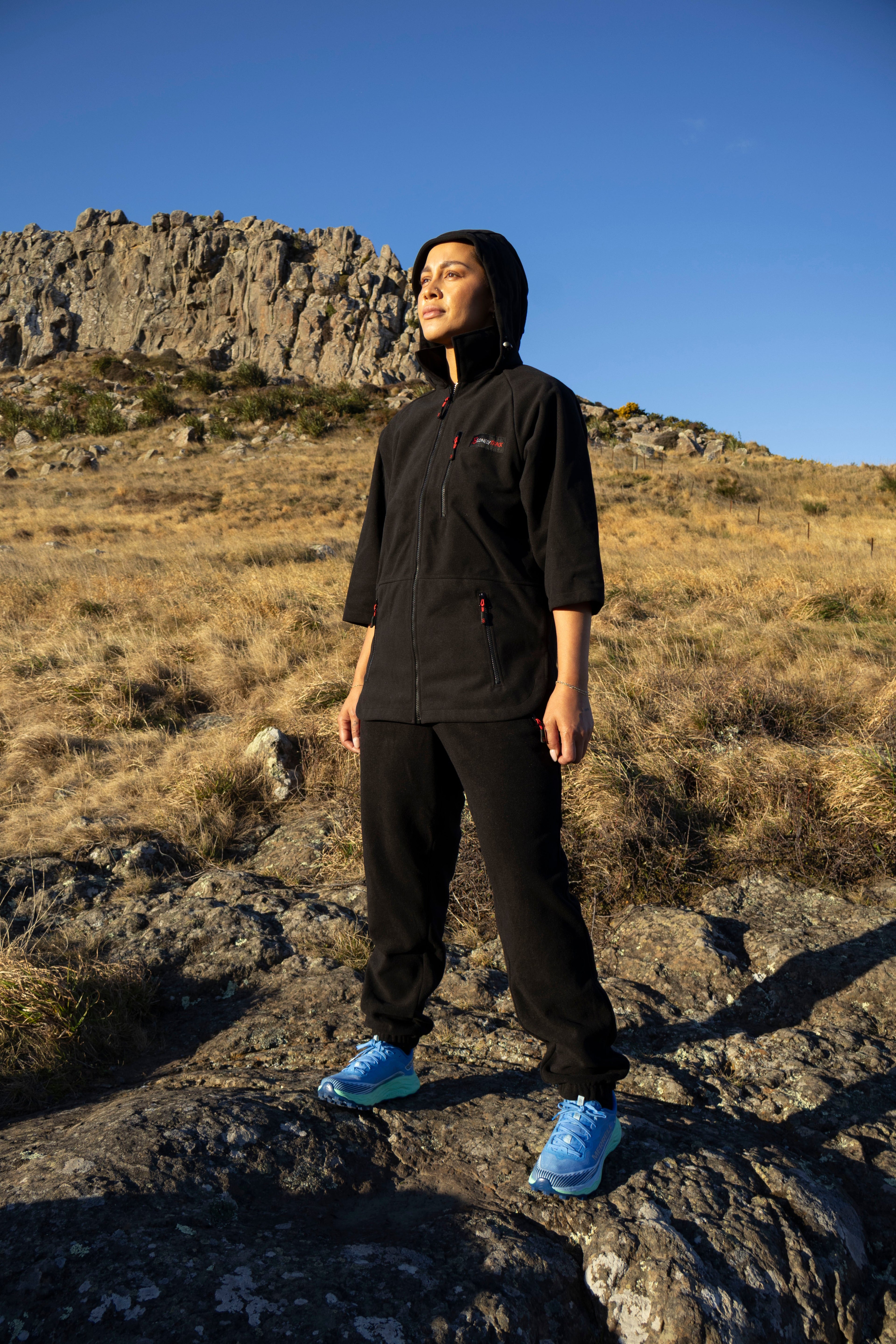 Lonely Track Wilder Zipped bush shirt - women's full zip Tricot fleece